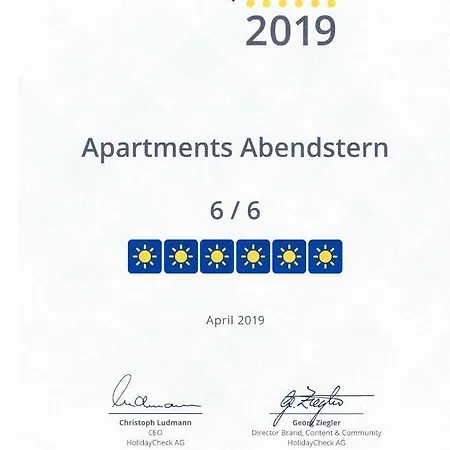 Gaestehaus Abendstern Appartement *